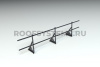 Ограждение кровельное, универсальное Roofsystems Alum Next, H=600 мм, RAL 9005