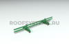 Снегозадержатель универсальный Roofsystems Alum Next, 2 опоры, 2 трубы, круг Ø32 мм, RAL 6002