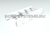 Лестница кровельная маршевая для композитной черепицы Roofsystems Prestige композит, 800 мм, RAL 9010