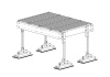Эвакуационный трап для плоской кровли Roofsystems Prestige, L=1384 мм, RAL 9010