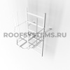 Дверца экрана пожарной лестницы Roofsystems, ГОСТ, RAL 7004