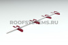 Комплект опор рельса безопасности Prestige композит, 4 шт, RAL 3005