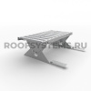 Ступень кровельная для композитной черепицы Roofsystems Prestige композит, RAL 7004