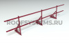 Ограждение кровельное для фальцевой кровли Roofsystems Prestige Next фальц, H=600 мм RAL 3005, L=3000 мм