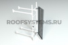 Ограничитель доступа стеновой лестницы Roofsystems Prestige, 600 мм, RAL 7024