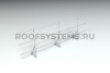 Ограждение кровельное для фальцевой кровли Roofsystems Alum Master фальц, H=900 мм, RAL 7004