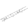 Лестница кровельная для фальцевой кровли Roofsystems Prestige 400 Next фальц, L=3000 мм RAL 9010