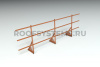 Ограждение кровельное, универсальное Roofsystems Alum Next, H=900 мм, RAL 8004