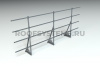 Ограждение кровельное, универсальное Roofsystems Elite Smart, H=1200 мм RAL 7024, L=3000 мм