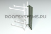 Ограничитель доступа стеновой лестницы Roofsystems Prestige, 600 мм, RAL 6020
