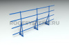 Ограждение кровельное для фальцевой кровли Roofsystems Alum Master фальц, H=1200 мм, RAL 5005
