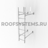 Лестница стеновая, универсальная Roofsystems Prestige 600, L=3000 мм zinc