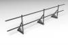 Ограждение кровельное, универсальное Roofsystems Elite Smart, H=600 мм RAL 7016, L=3000 мм