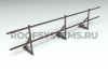 Ограждение кровельное для фальцевой кровли Roofsystems Prestige Next фальц, H=600 мм RAL 8019, L=3000 мм
