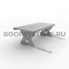 Ступень кровельная для мягкой черепицы и сланца Roofsystems Prestige, RAL 7004