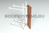 Ограничитель доступа стеновой лестницы Roofsystems Prestige, 600 мм, RAL 8004