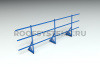 Ограждение кровельное, универсальное Roofsystems Alum Next, H=900 мм, RAL 5005