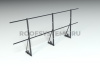 Ограждение кровельное для фальцевой кровли Roofsystems Econom Smart фальц, H=1200 мм RAL 9005, L=3000 мм