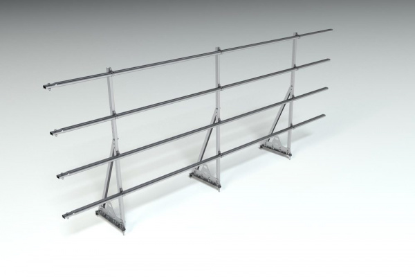 Ограждение кровельное, универсальное Roofsystems Prestige Next, H=1200 мм zinc