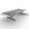 Мостик кровельный для фальцевой кровли Roofsystems Alum Master фальц, L=1500 мм, RAL 7004