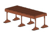 Эвакуационный трап для плоской кровли Roofsystems Prestige, L=2422 мм, RAL 8004